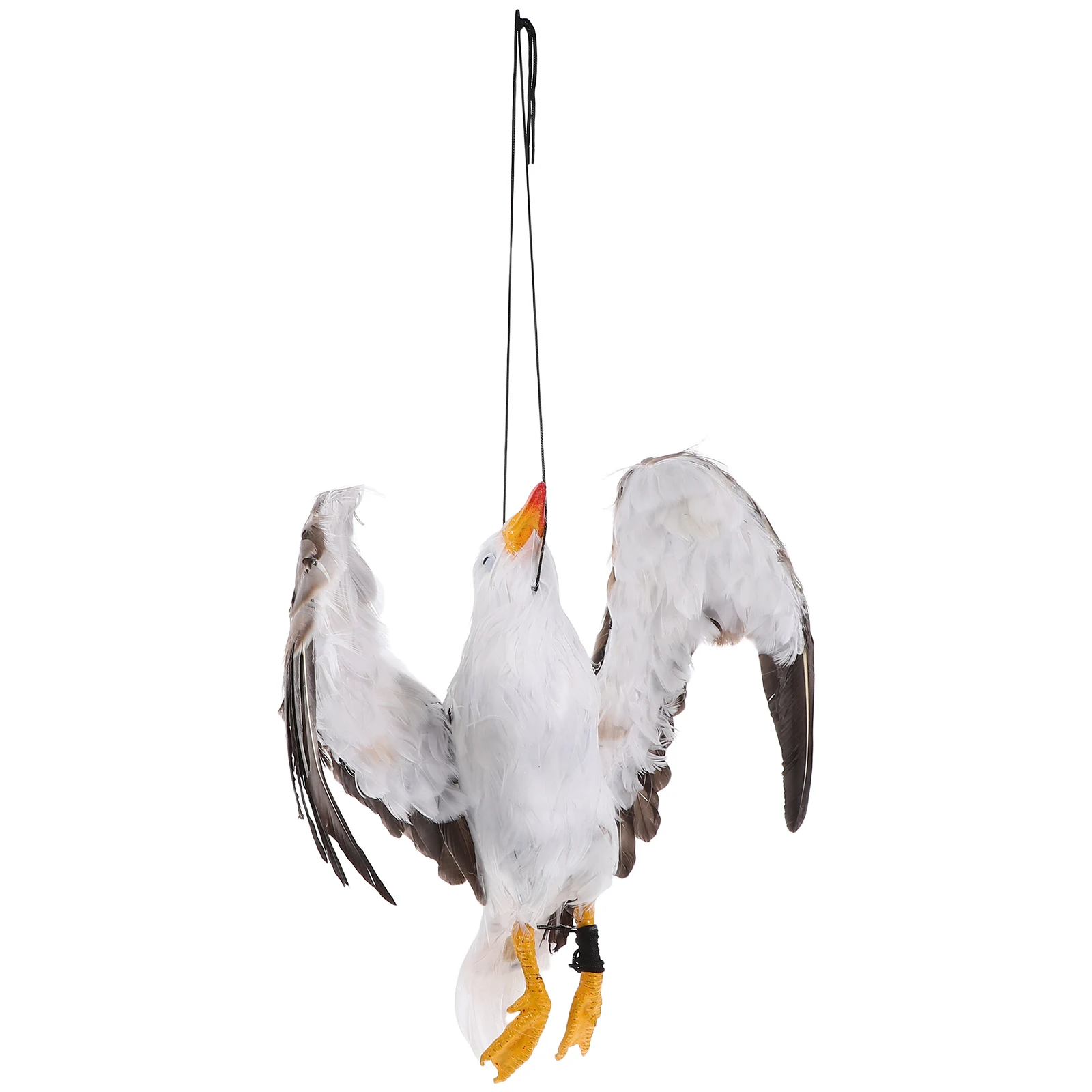 

Simulated Seagull Model 46x14cm Wingspan 50cm Real Durable Dead Seagull Decoration Outdoor Home Ornament Practical Gift