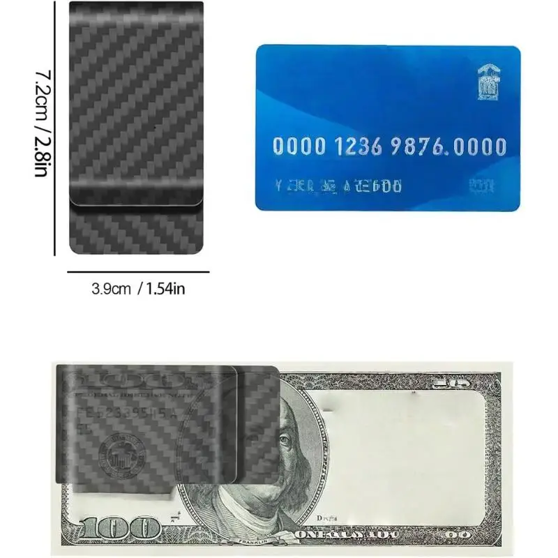 1Pcs Portable Credit Card/Business Card Holder Men's Slim Money Clip Wallet Durable Front Pocket Cash & Card Organizer
