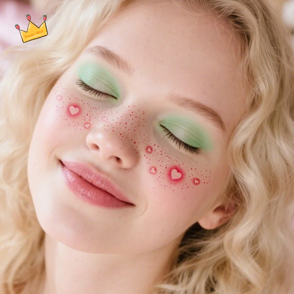 

6Pcs/Set Waterproof Freckles Blush Stickers Long Lasting Disposable Face Temporary Tattoos Facial Art Makeup Stickers