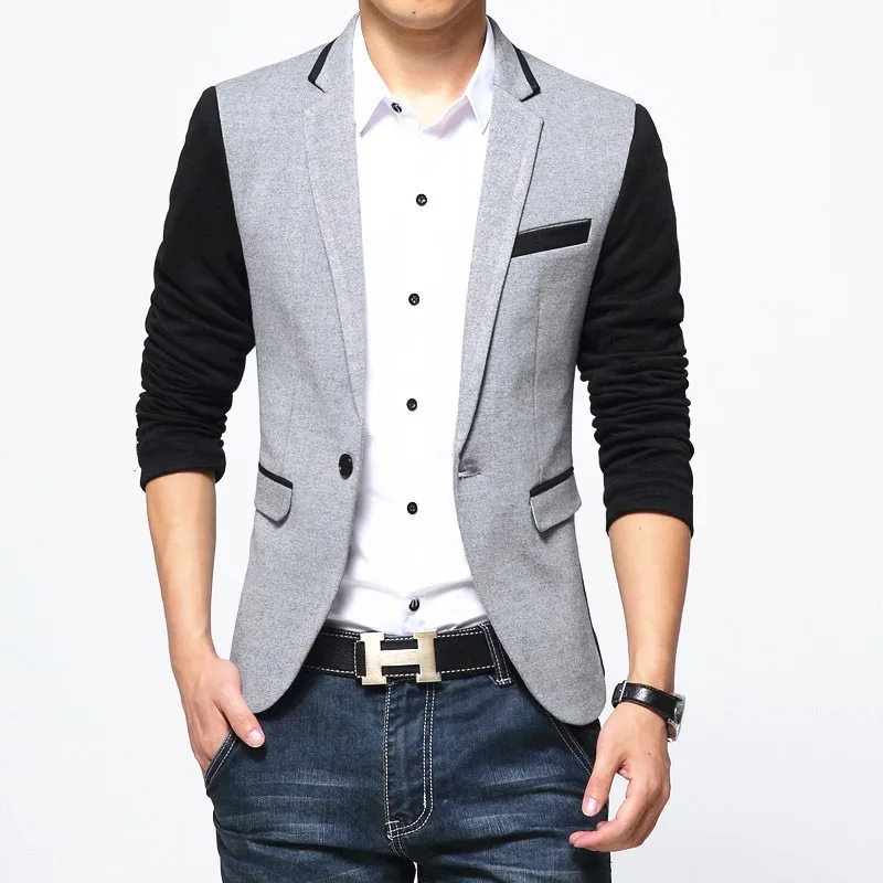 Liseaven Brand Clothing Blazer Men Fashion Coat Slim Male Clothing Casual Solid Color Mens Blazers Plus Size