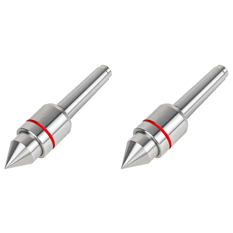 A25F-2X Heavy Duty 60° MT2 Live Center, 2MT Morse Taper Precision Rotary Live Revolving Milling Center Taper Lathe Tool