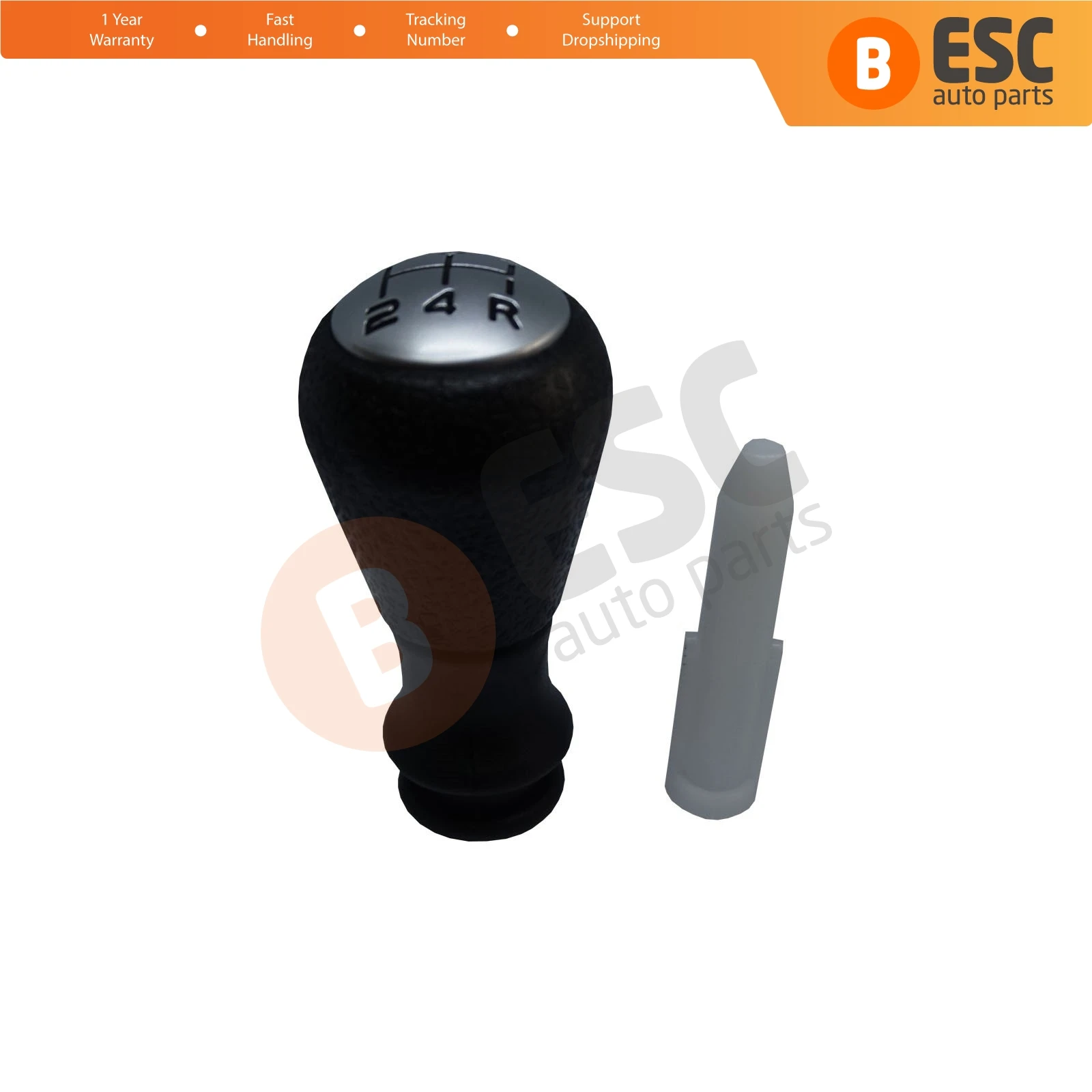 ESC Auto Parts ESP659 5-Speed Gear Shift Stick Knob Adapter 2403AP Black Chrome For Peugeot 106 206 306 406 Ship From Turkey