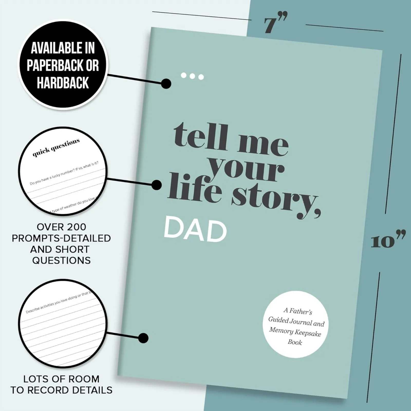 A Guided Journal And Memory Keepsake Book New (Tell Me Your Life Story Series Books)