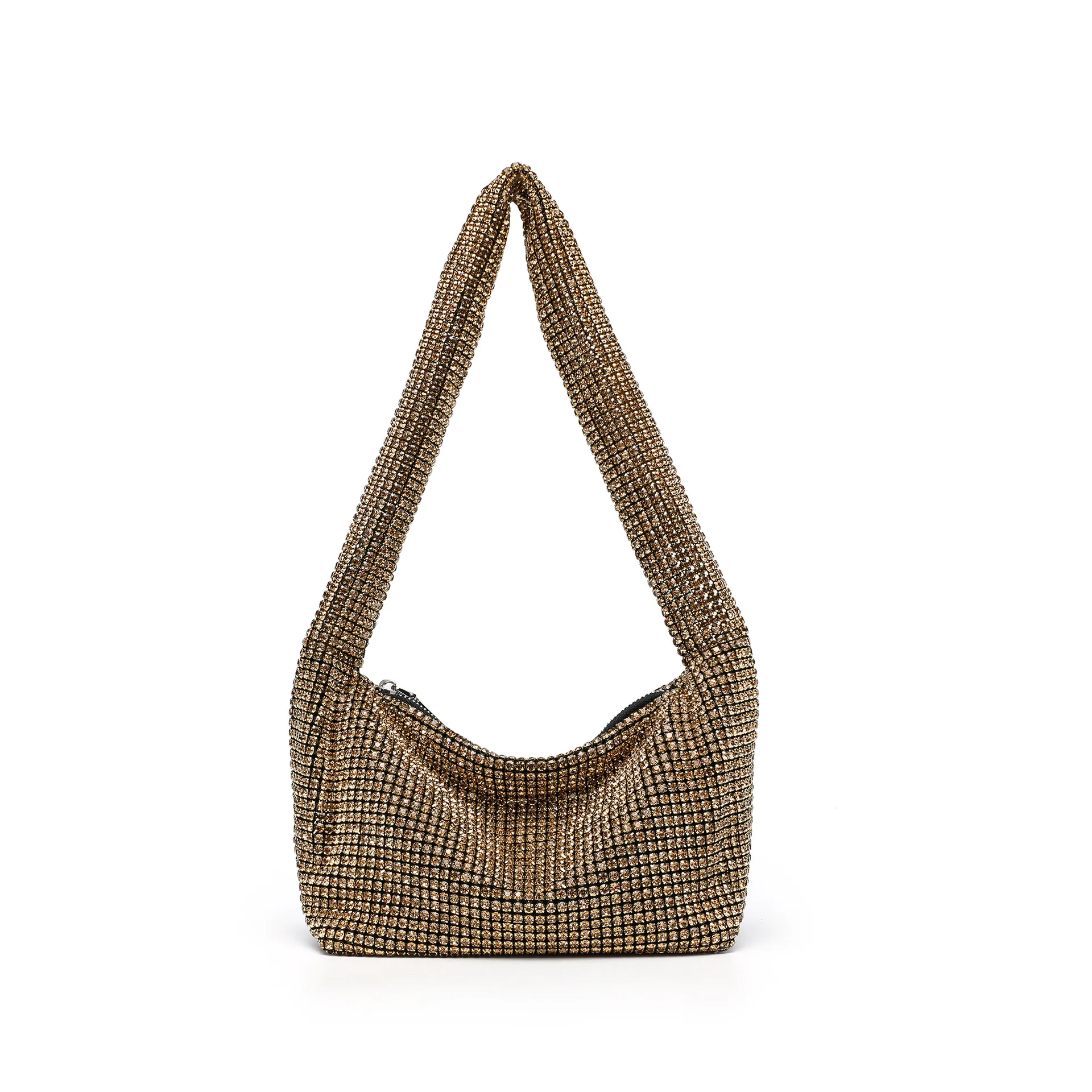 

Handbag Women's Glass Rhinestone Bag Diamond-encrusted Underarm Dinner Niche Design High-end Shoulder Bag Nouveautés Sacs À Main