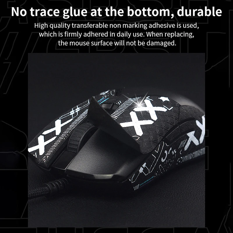 DIY Sticker Gamer Accessories Mouse Handmade Non Slip Lizard Skin Suck Sweat For Razer Viper Ultimate Wireless Skin Sweat Pad