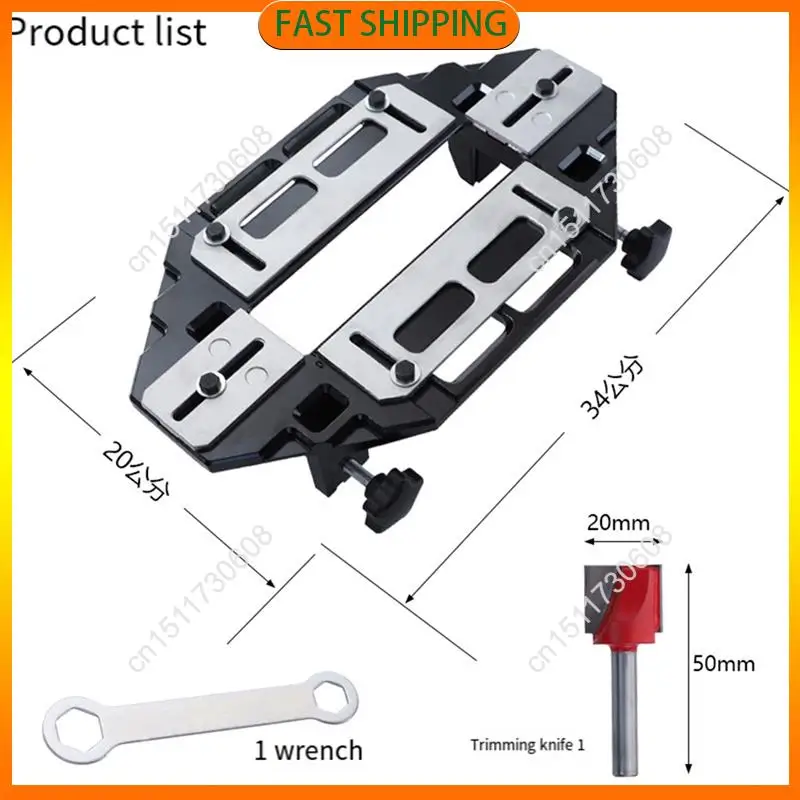 اشتري الآن باب المفصلي تهزهز النجارة ثقب فتاحة الباب الخشبي المفصلي ثقب دليل قفل الباب تهزهز لقفل الباب