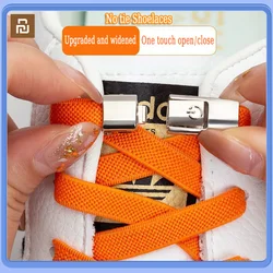 Bağları olmadan Xiaomi Youpin ayakabı ayakkabı bağcıkları basın kilit ayakkabı bağı 8MM genişledi elastik danteller Sneakers düz ayakkabı aksesuarları için