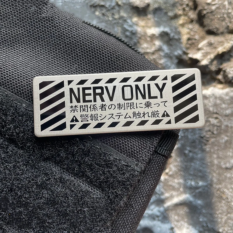 Nerv Only Parche Metálico Táctico Prohibición Conducir Base Negra - imagen 5