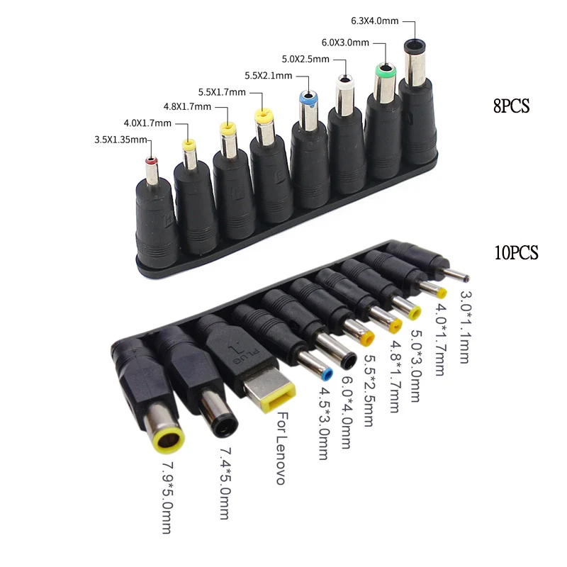 

AC DC JACK Adapter Plug 5.5MM*2.5MM 6.3MM*4.0MM 6.0MM*3.0MM 5.0MM*2.5MM 5.5MM*2.1MM 5.5MM*1.7MM 4.8MM*1.7MM 3.5MM*1.35MM