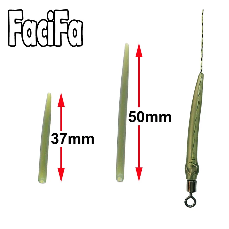 Carp Fishing Accessories Anti Tangle Sleeves Line Aligner Hook Sleeve Tail for Carp Fishing Rig Hair Ronnie Rig Terminal Tackle