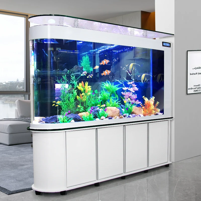 

Smart Fish Tank Set Aquarium With Filter and Light Goldfish tank Landscaping Customization