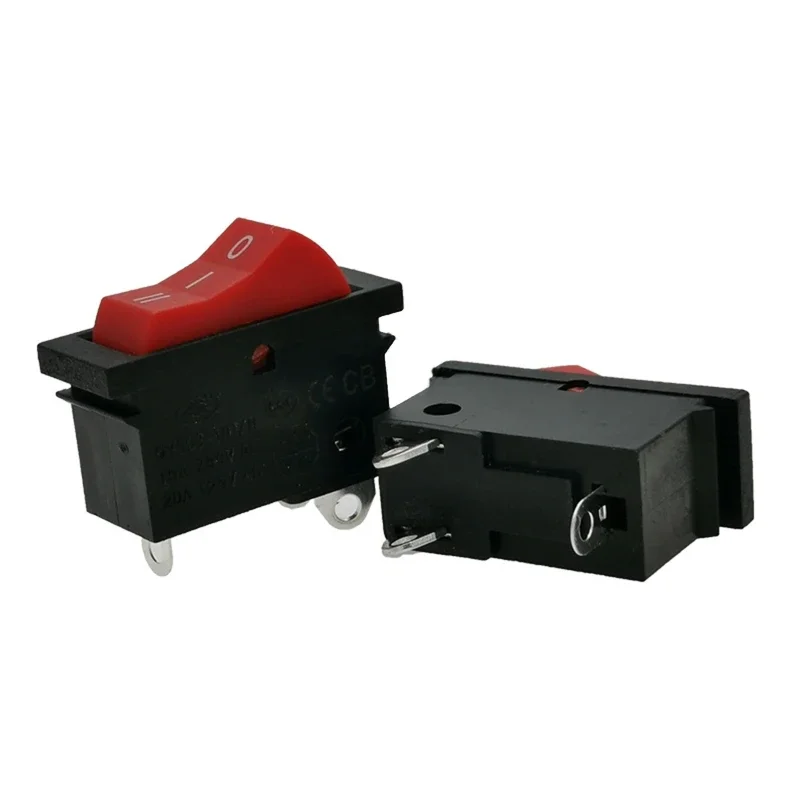 Electric Hair Blower Rocker Switch Hair Dryer Parts 3 Pin 3 Position Rocker Switch ON/Off Rocker Switch Black Red