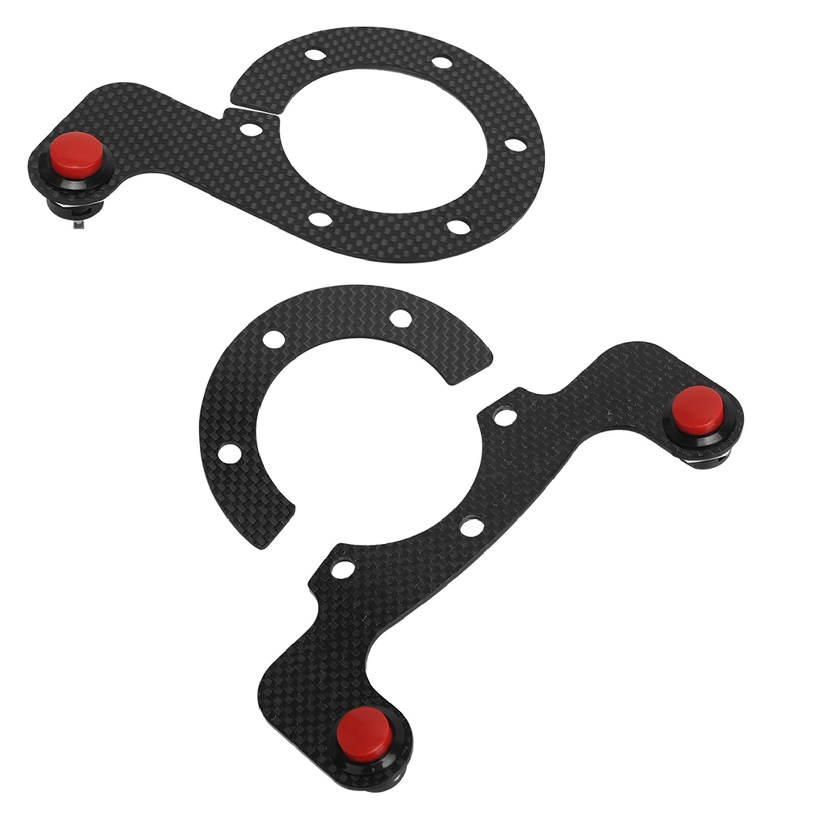 Car Steering Wheel External Horn Button Kits With 6 Bolts for MOMO/OMP/Nardi/Sparco/VERTEX Carbon Fiber External Horn Button Kit view 4