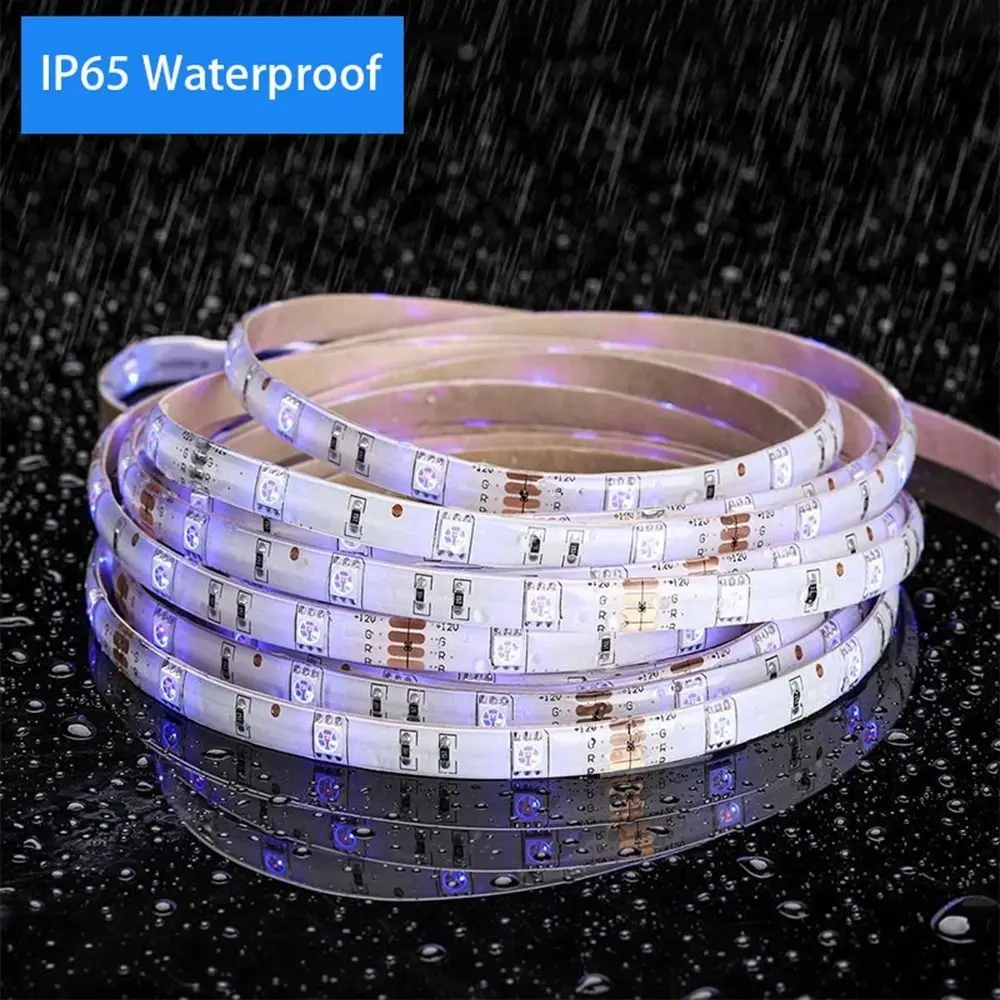 1 Uds. Tira de luces LED impermeable DC 5V cinta de iluminación blanco cálido lámpara de tira USB 1-5m decoración del hogar SMD 2835 LED TV fondo