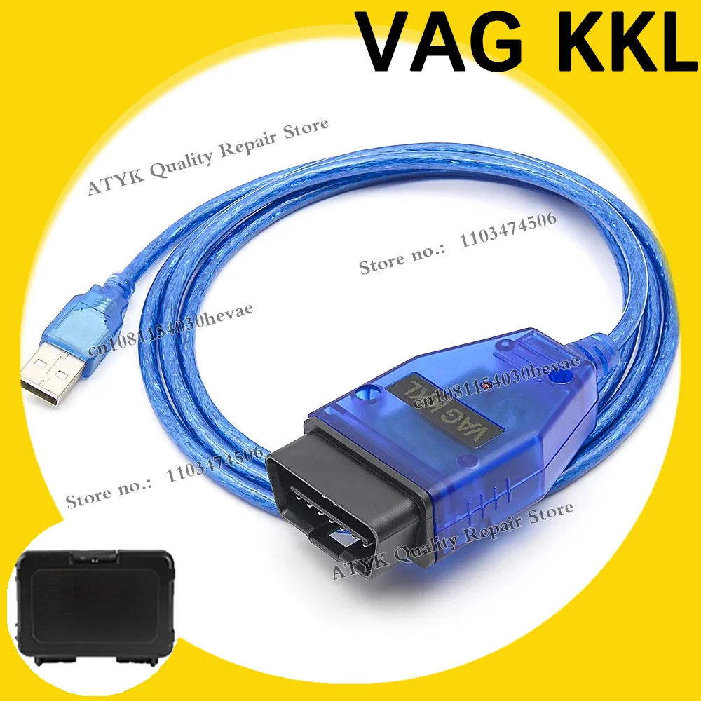 FT232RL VAG KKL 409.1 CH340 ECU Scan OBD2 Diagnostic Cable USB Interface Scanner For Fia-t Auto Car Diagnosis Tool