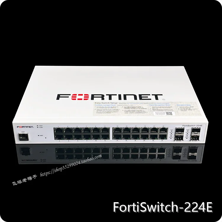 Fortiswitch 224E Fortinet Schakelaar 24 Gigabit Poorten 4 Gigabit Optische Poorten