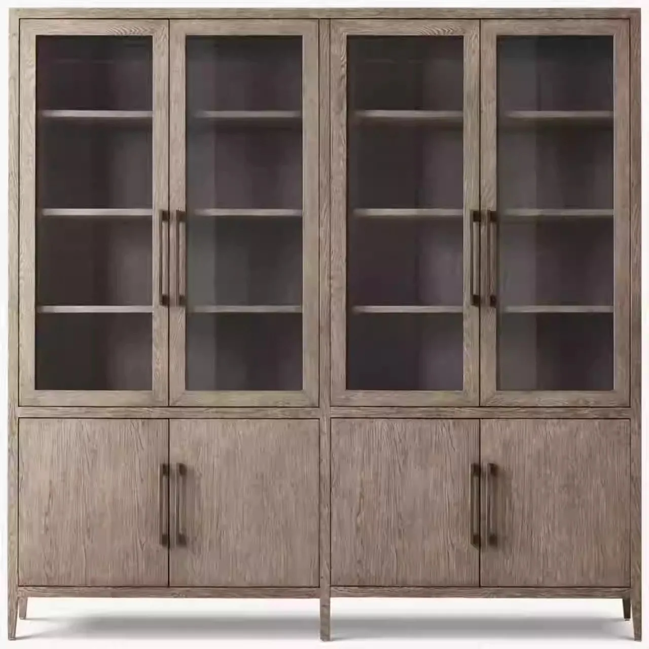 Storage Cabinet Luxury Oak Dining Room Kitchen Easy Assembly Sturdy Durable Premium Quality