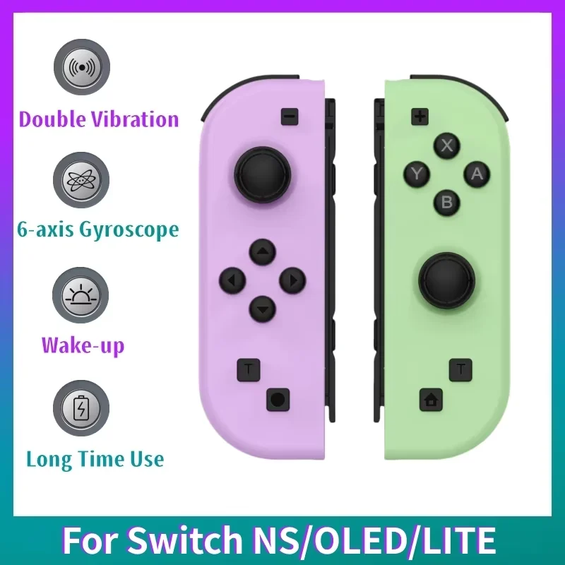 

Wireless Controller For Nintendo Switch NS/OLED/LITE Gamepad Joystick Dual Vibration Turbo Remote Control 6 Axis Gyro L/R Joypad