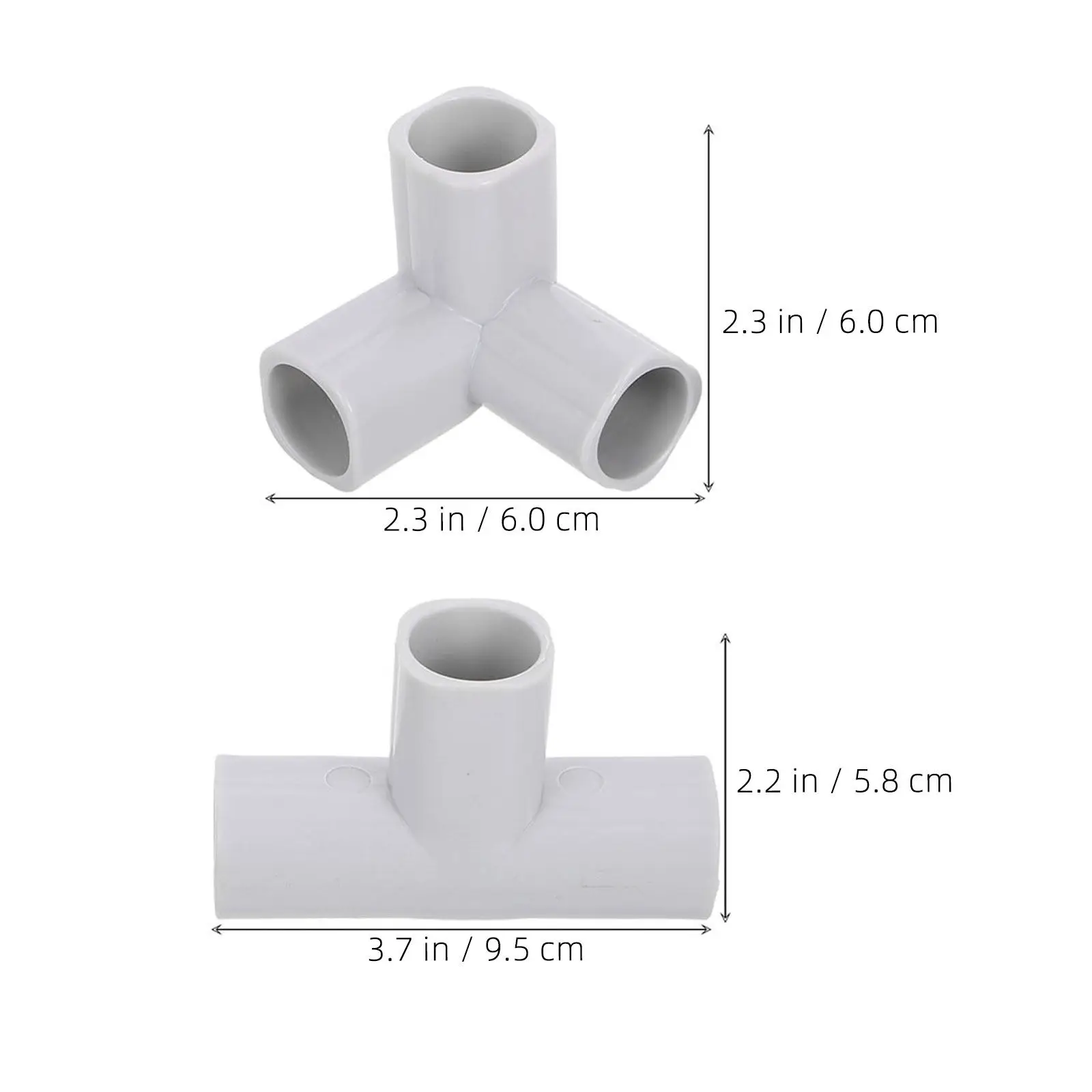 10Pcs Baby Playpen Connectors 3-Way Elbow T-Shaped Replacement Parts for Indoor Safety Gate Fence Kids Playpen Accessories