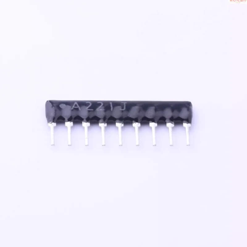 20PCS DIP Line Resistor Network 9 pin A09-221 220 ohm 220R A221 pitch 2.54mm