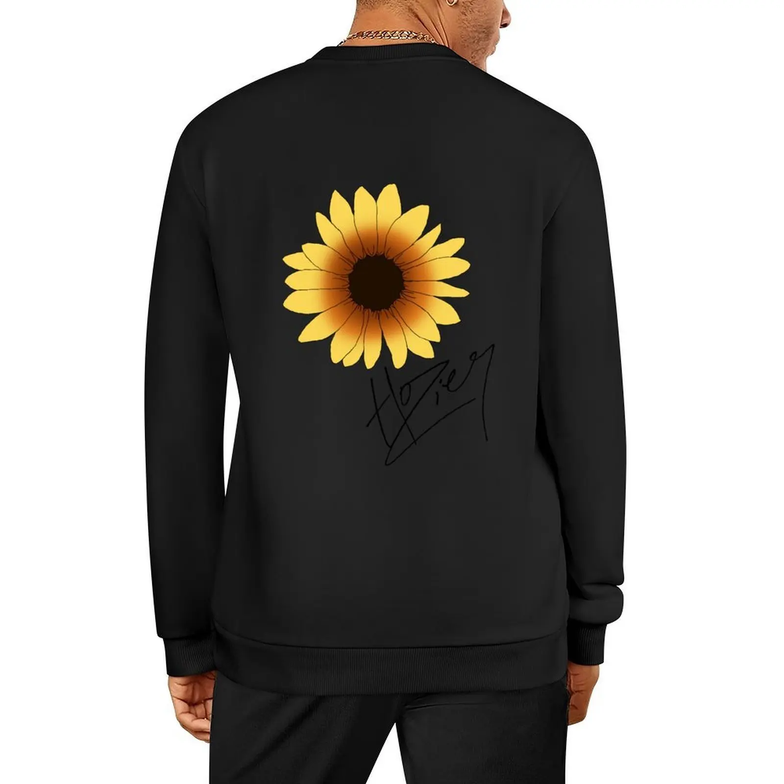 

Hozier Signature Sunflower Floral Pullover graphic t shirts men men clothing men's clothing sweatshirts