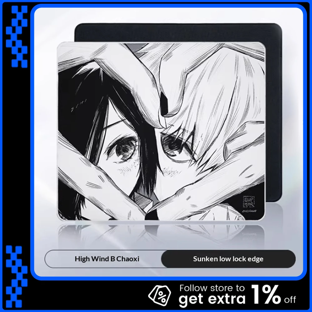 

ZHEN HUO Lover's Eyes Mousepad Similar HAYATE OTSU Neutral Smooth Speed Mouse Pad Sweatproof For APEX Valorant Pc Accessories