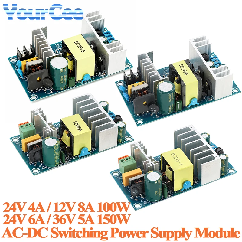 AC to DC switching power supply module 12V/8A 24V/4A 36V/5A 24V/6A 100W 150W high power step down buck module Low Power