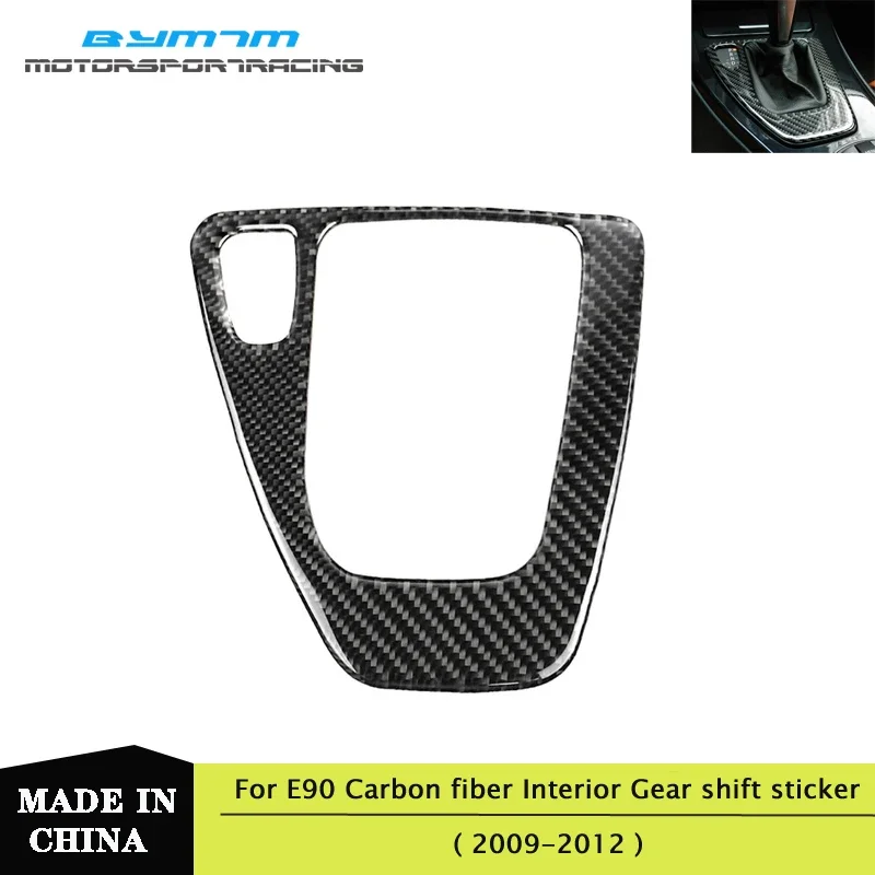 

Left hand drive Carbon fiber Gear shift Box Panel Cover Decorative sticker For BMW 3 Series E90 E91 E92 E93