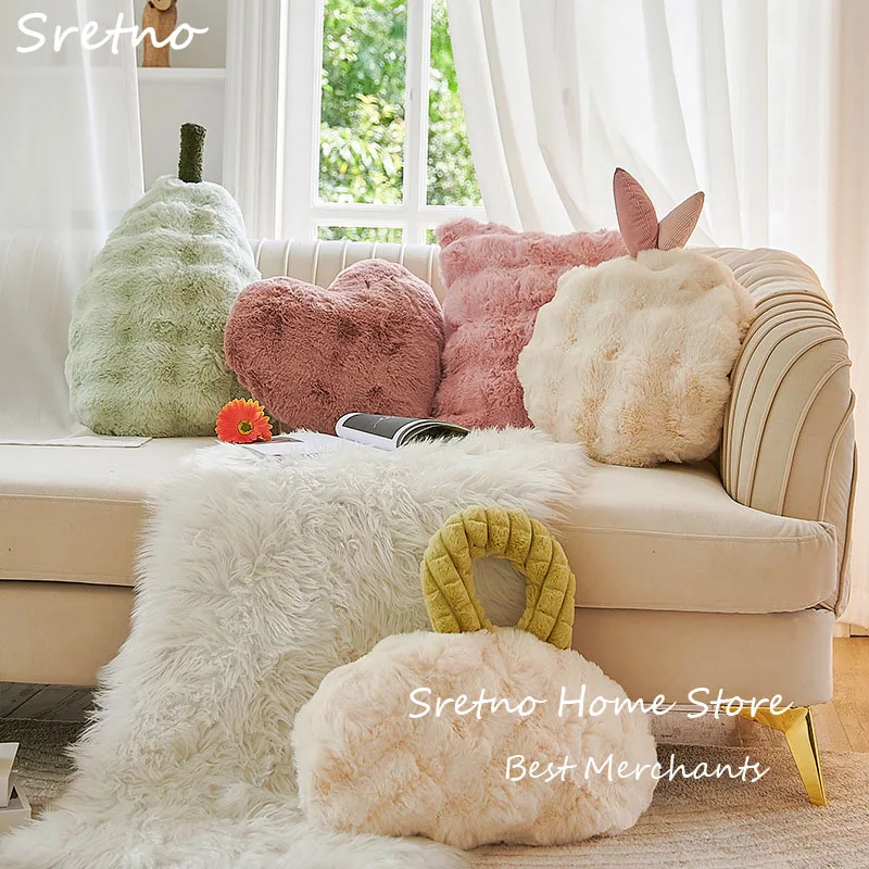 

Sretno Plush Cushion Dual Use 2-in-1 Blanket, Car Waist Cushion, Sofa Pillow, Office Napping Blankets, Home Decorations Cushions