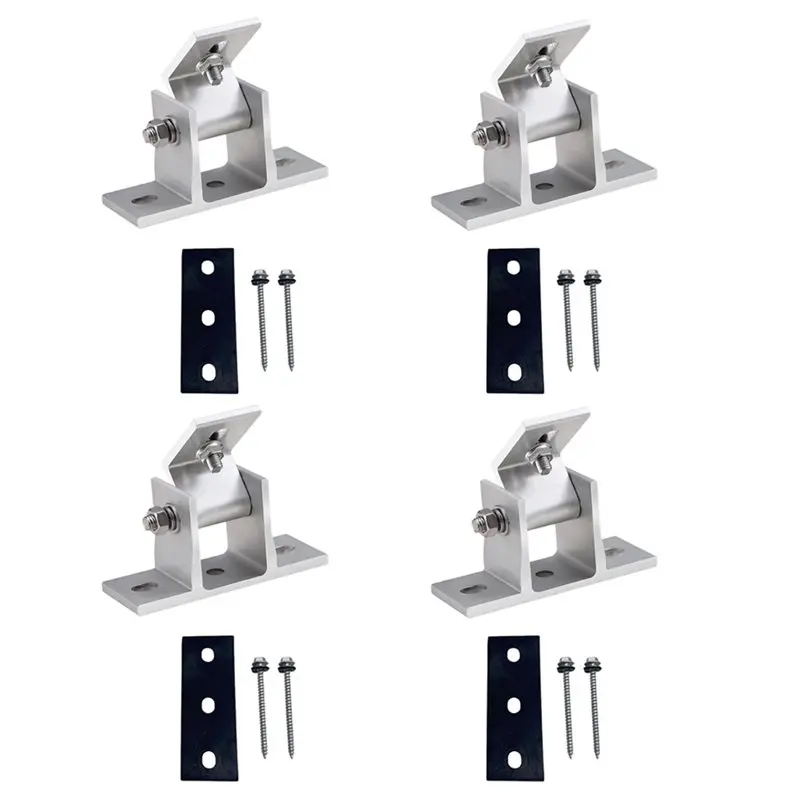 

Комплект кронштейнов для крепления солнечных панелей CQMF, регулируемый угол наклона от 15 до 30 градусов, простая установка без сверления