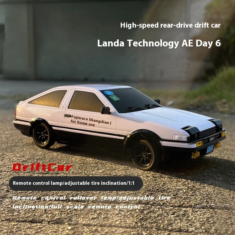 Ldrc Ld1801 Ae86 Rtr Rc Drift Car 1/18 Esp Gyroscope Rc Car Drift Vehicles Led Lights Full Scale Controlled Model Car Toy Gifts