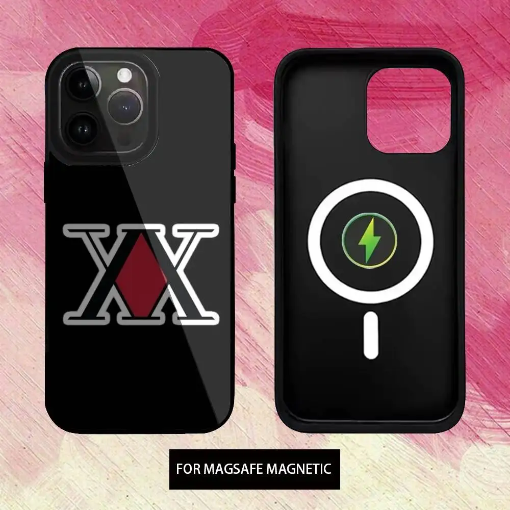 حافظة هاتف ترخيص Hxh Hunter X Hunter لهاتف iPhone17,16,15,14,13,12,11 Plus، Pro Max شحن لاسلكي Magsafe مغناطيسي