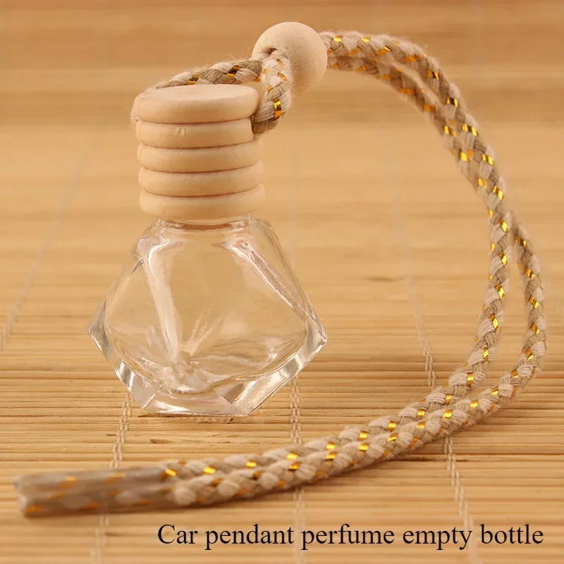 Car aromatherapy empty bottle perfume oil dispenser volatile car air conditioning outlet rear-view mirror glass bottle
