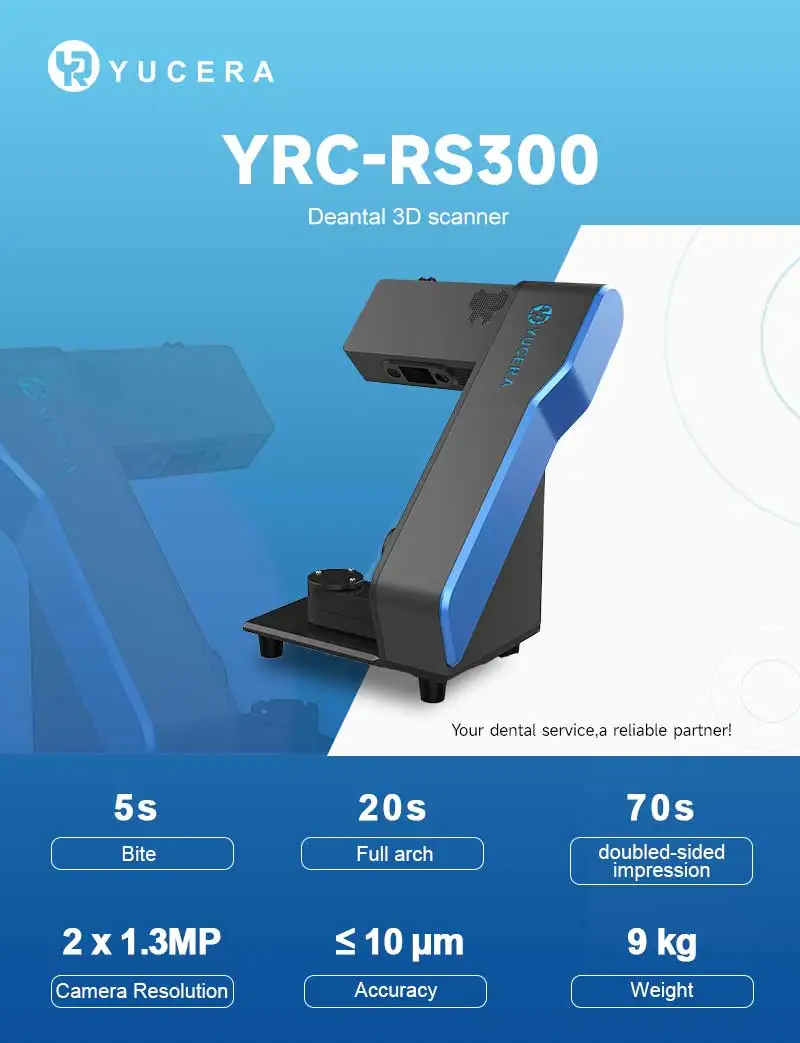 YUCERA  Scanner 3D Sernsor Device e Lab Desktop Laboratory Cad Cam Desktop  Scanner