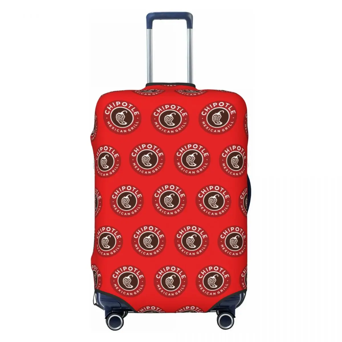 

Funny Chipotle Mexican Grill Luggage Cover Protector Washable Travel Suitcase Covers