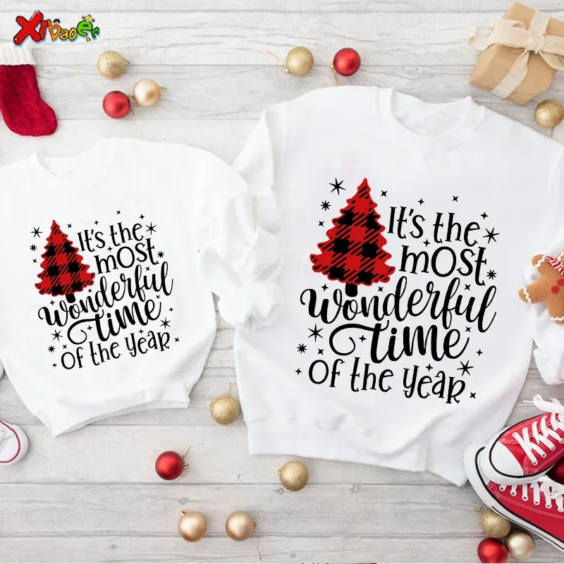 

Merry Christmas T Shirt Matching Outfits Family Sweatshirt Outfits Family Matching Sweatshirt Clothes Kids Sweaters Hoodies Cute