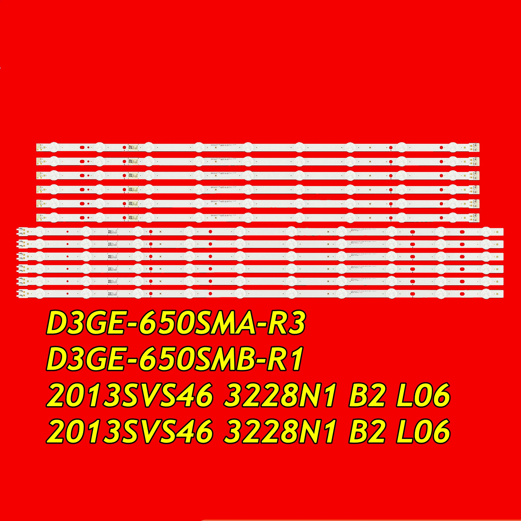 LED Backlight Strip D3GE-650SMA-R3 D3GE-650SMB-R1 For UN65J6200 UN65EH6000 UN65H6103 UN65H6203 UE65EH6000 UE65H6103 UE65J6200