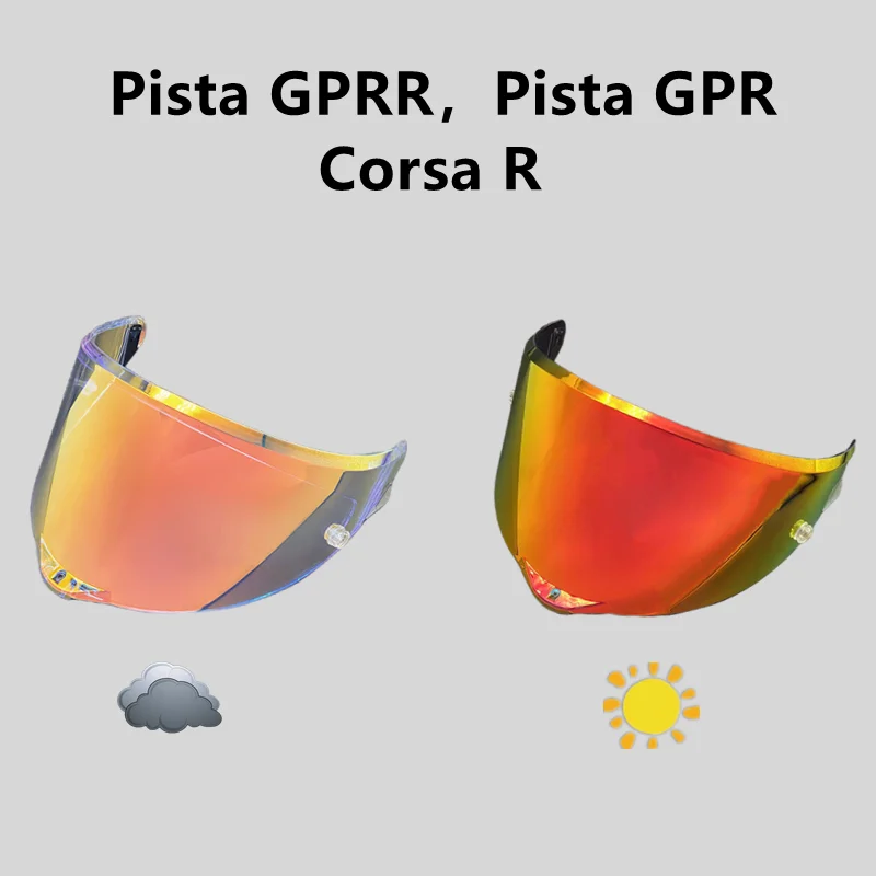 Pista GP RR Helmet Visor for AGV Pista GP Shield Photochromic Use day and night UV protection High strength high toughness Lens