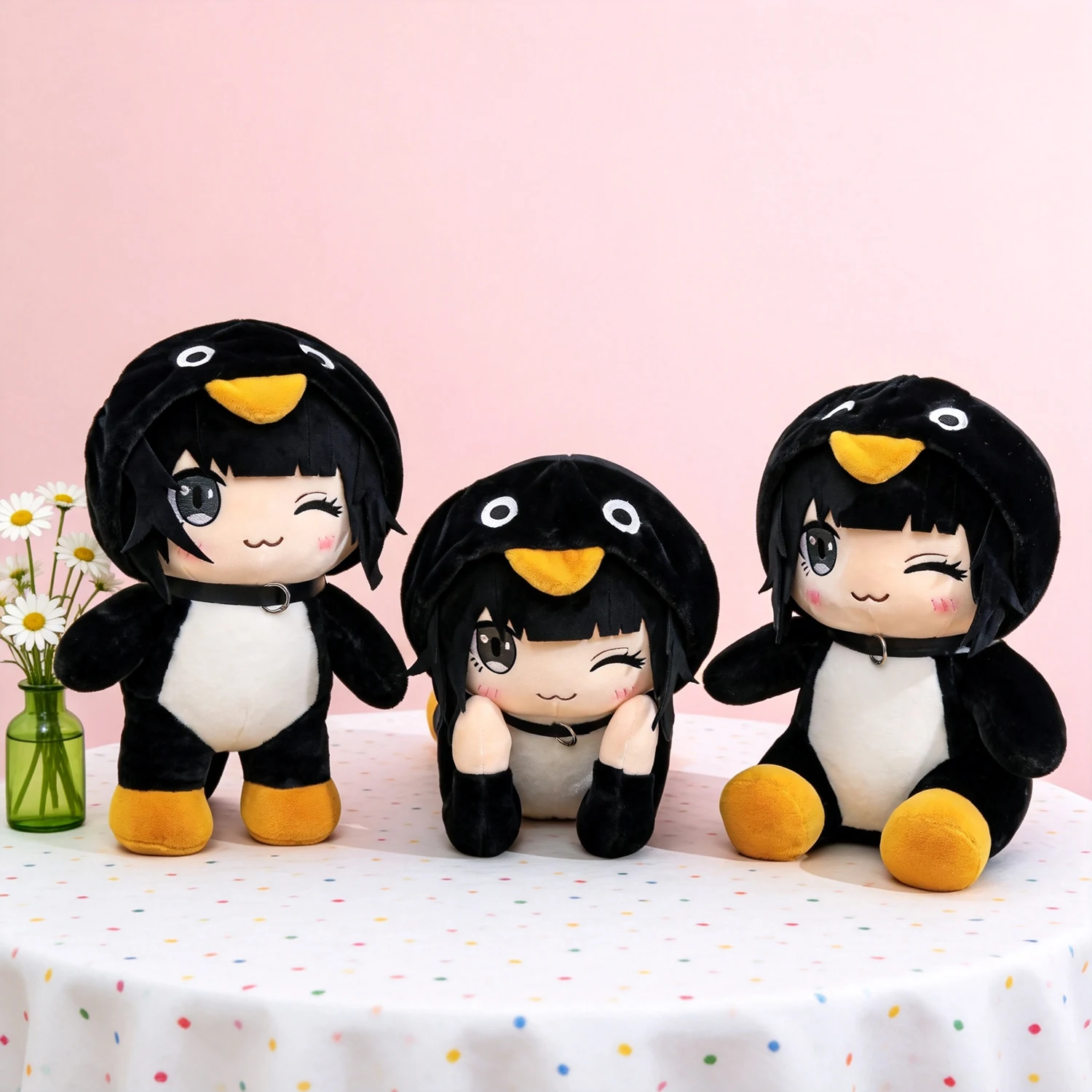 

New Cute Guga Penguin Plush Doll Kawaii Black & White Penguin Plush Doll, Adorable Stuffed Toy for Fans, Great for Decoration