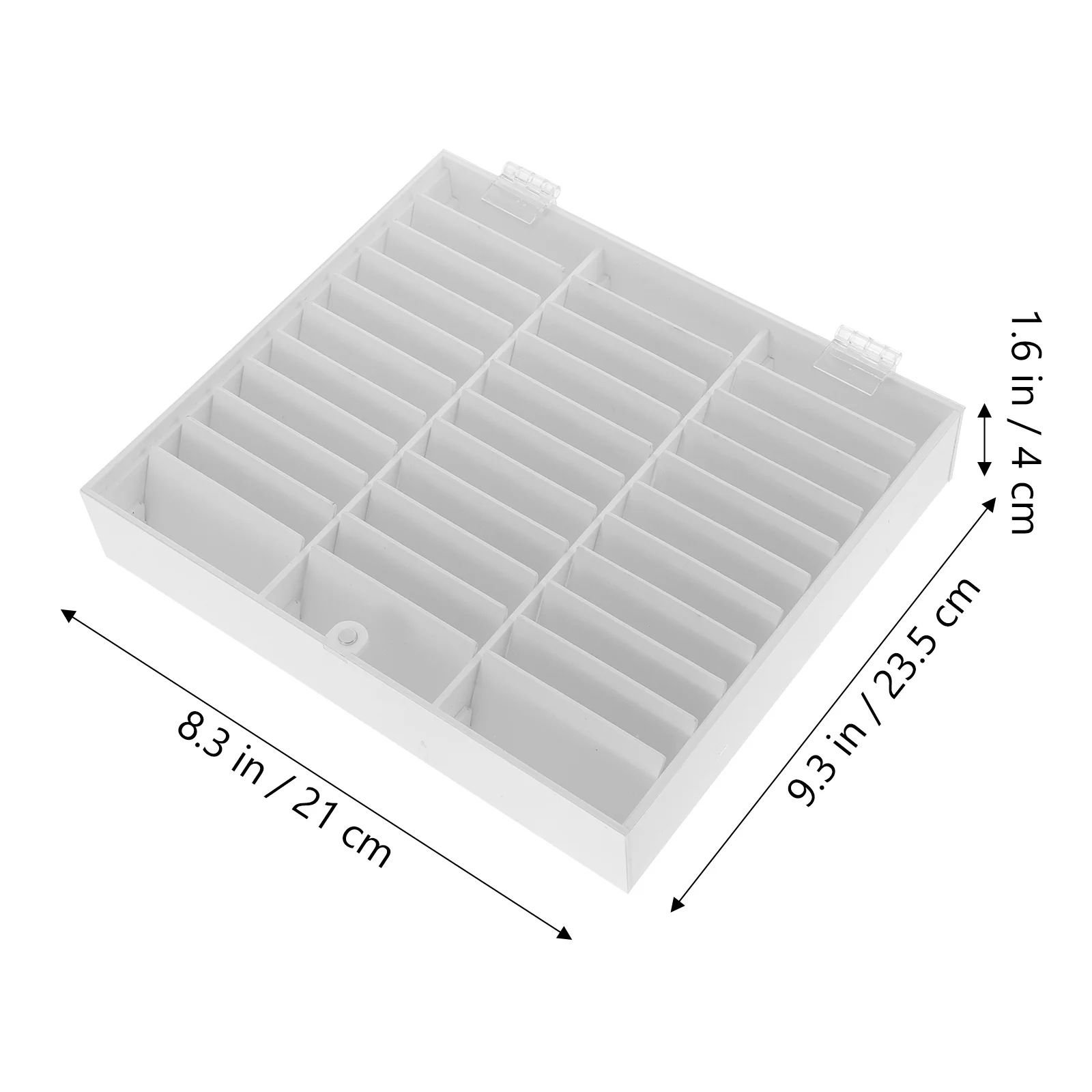 

33 Grids Nail Tips Box Acrylic Fake Nail Organizer Holder for Press on Nails Storage Display Case Manicure Art Tips Keeper
