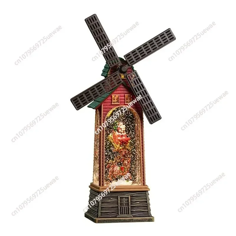 Music Box Music Box Crystal Ball Storm Lantern Gift Decoration Ornament Layout Windmill Creative