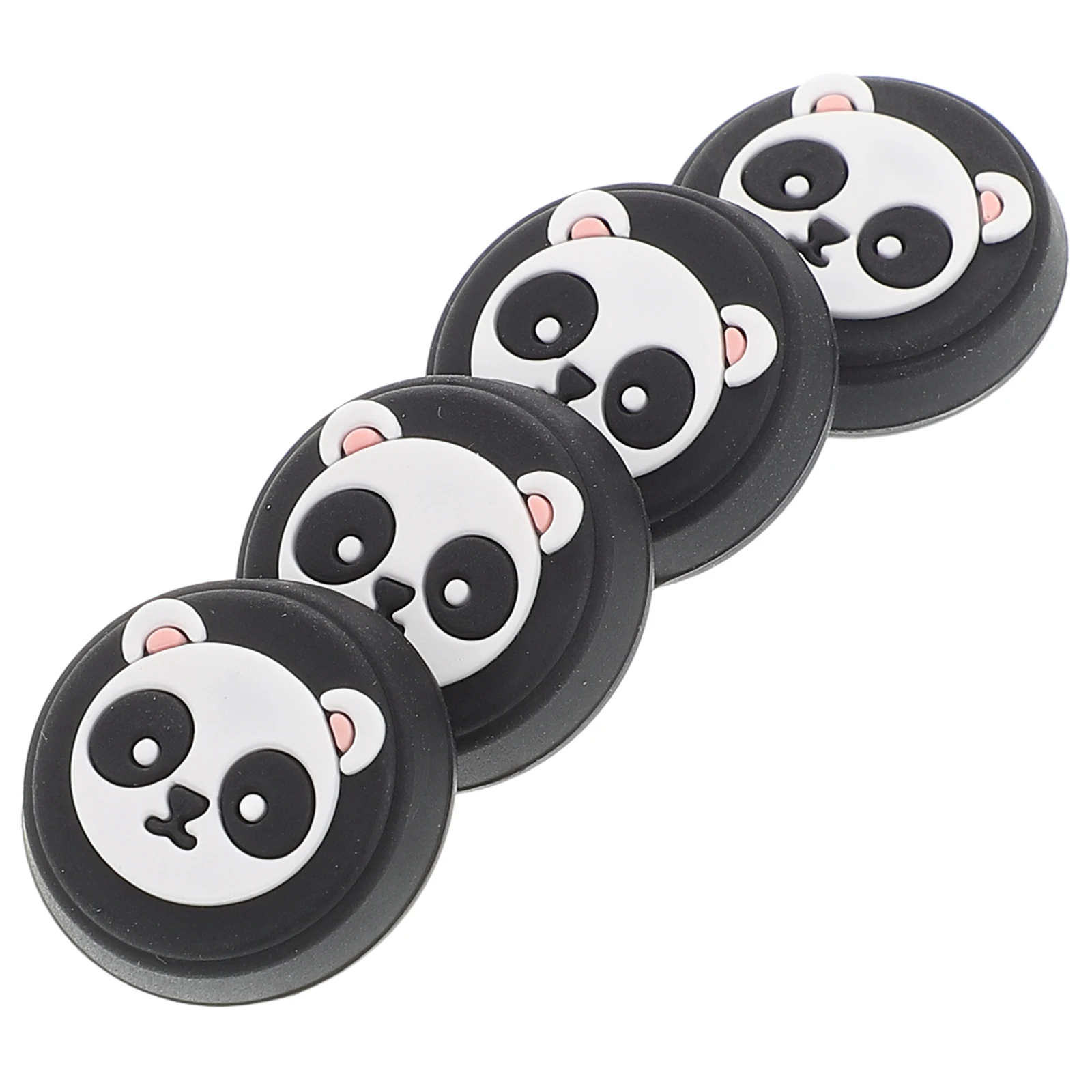 

4pcs Joystick Caps Thumb Grip Covers for Panda Keycap Rocker Game Console Steering Wheel Handle Durable Gaming Controller