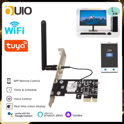 Tuya Wifi Ewelink Computer Power Switch PC Remote Boot Startup USB PCIe Card Work With Alexa Google Home for PC Desktop Computer