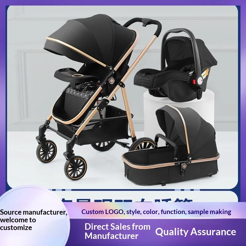 

Lightweight Foldable Baby Stroller Reclining Reversible High Seat Newborn Travel Compact One Hand Fold Yoya Baby Stroller