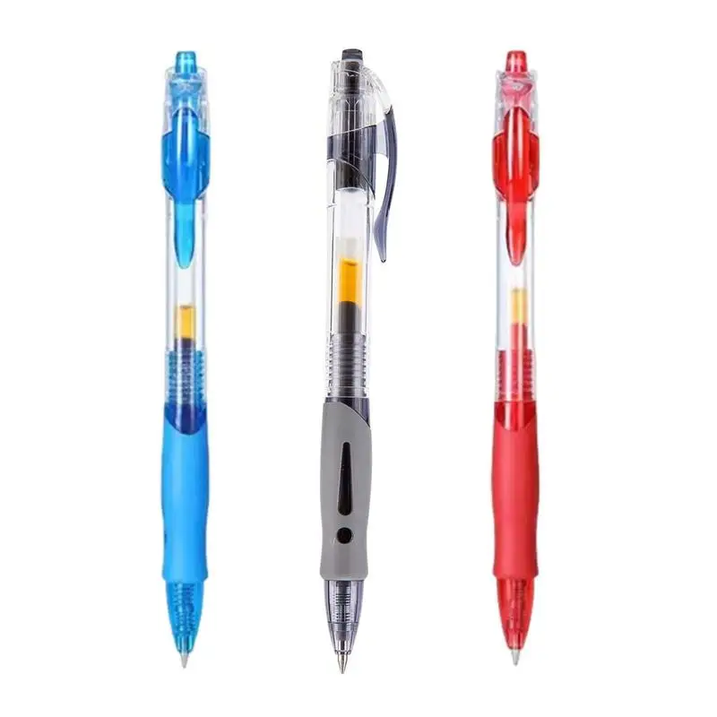 Rollerball Pens Retractable Roller Ball Pen 0.5mm Ball Point Pens 10Pcs Bullet Pens Roller Ball Pen For Writing Note Taking