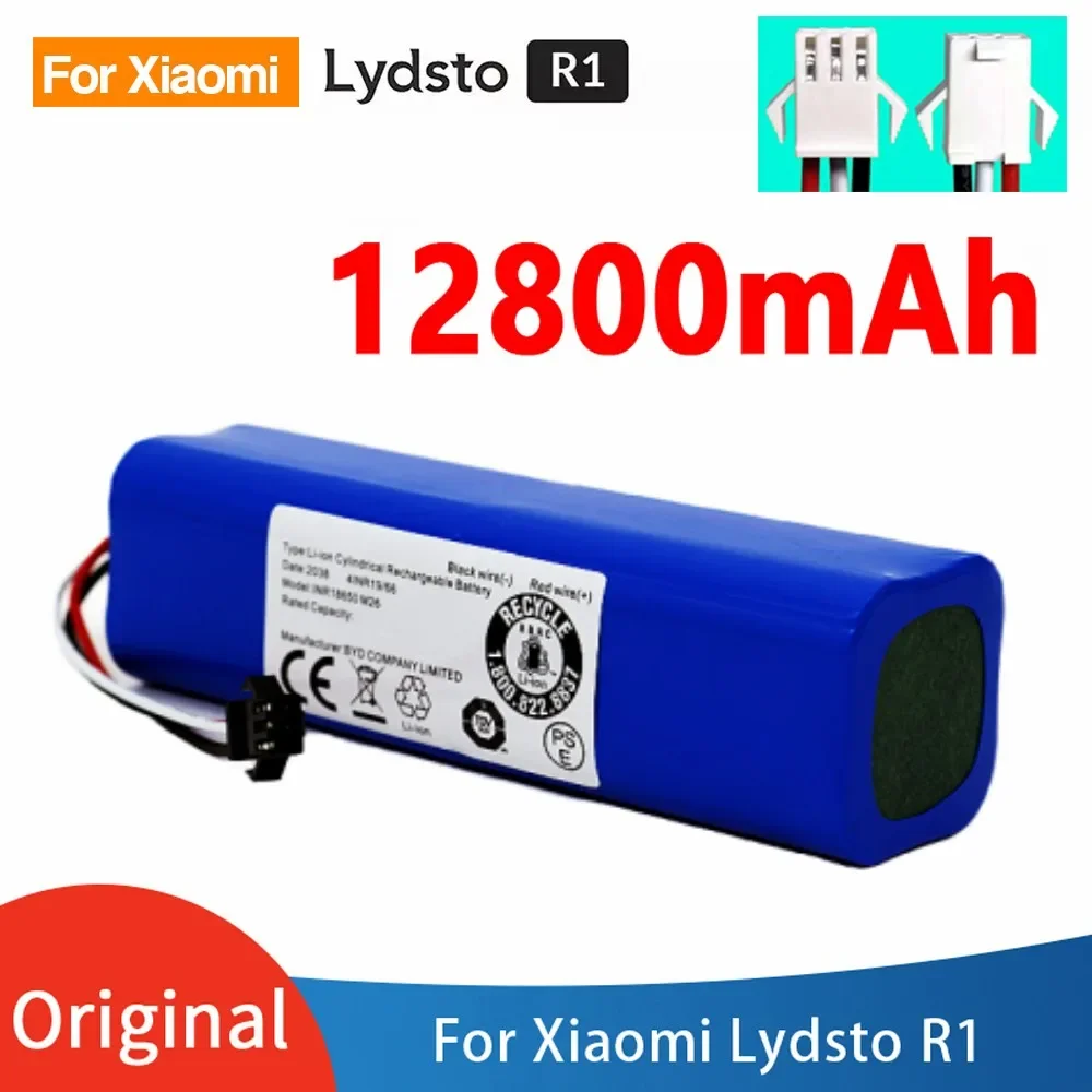 

Original Replacement Battery for XiaoMi Lydsto R1 Rechargeable Li-ion Battery Robot Vacuum Cleaner R1 18650 Battery Pack 6800mAh