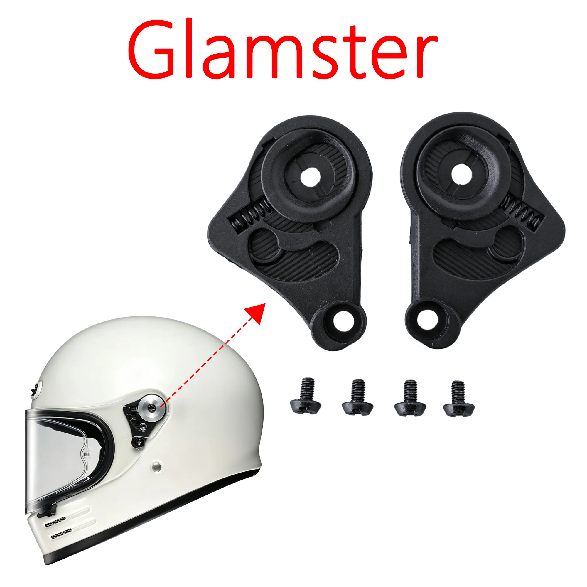 Motorcycle Helmet Parts Accessories Glamster Helmet Visor Base Lock for Shoei Glamster Casco Moto Mechanism Capacete Shield Lock