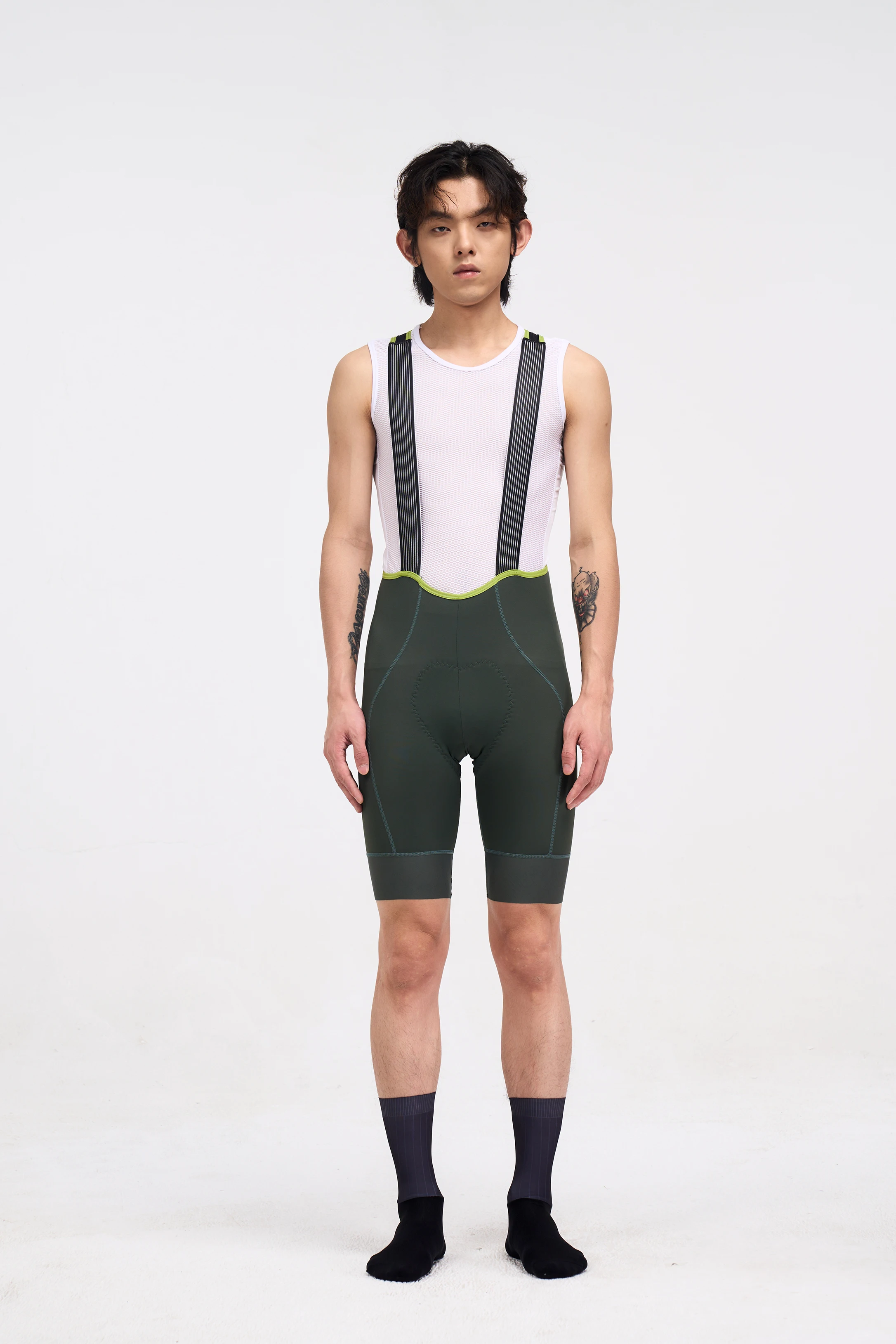 SPEXCEL 2024 Neue Herren-Trägerhose mit Kern, 4,0 Rennrad-MTB-Radsport-Trägerhose mit hoher Dichte 5