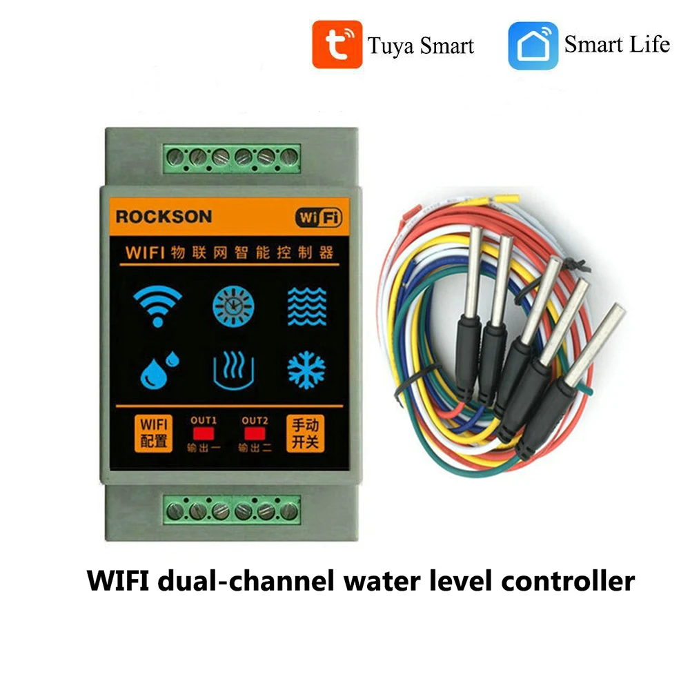 Smart Home Water Level Sensor Controlador Wifi Alarme de Inundação de Vazamento Vape de Natação Sistema Detector de Fluxo de Tanque Proteção de Vazamento