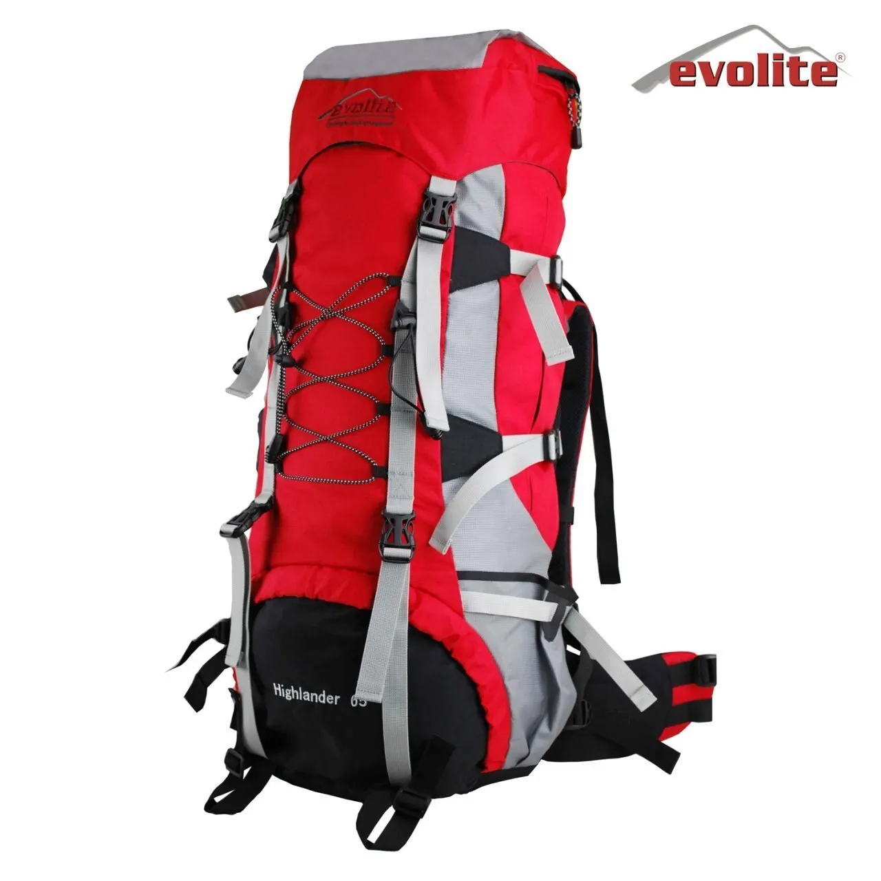 

Evolite Highlander 65 Liter Outdoor Backpack With Rain Cover Hiking Trekking Camping Outdoor Mountaineering Bag Comfortable